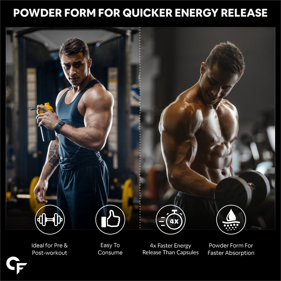 Carbamide Forte L Carnitine Powder for Men & Women | L Carnitine Powder Men | L Carnitine Powder Pure For Pre Workout Carnitine Supplement | L Carnitine Supplement Blueberry Flavour - 150g