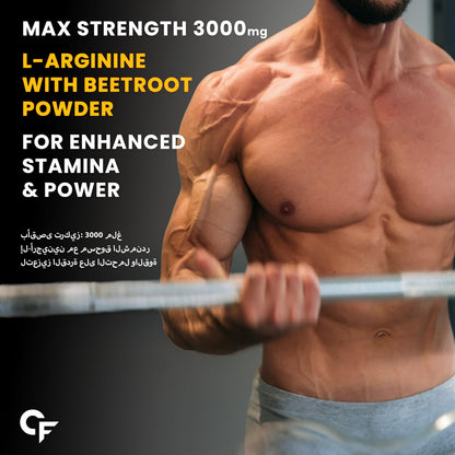 Carbamide Forte L Arginine Powder Supplement 3000mg | Pre-workout for men & women | L Arginine Supplements For Men & Women | Beet Root Powder - Alphonso Mango- 90g