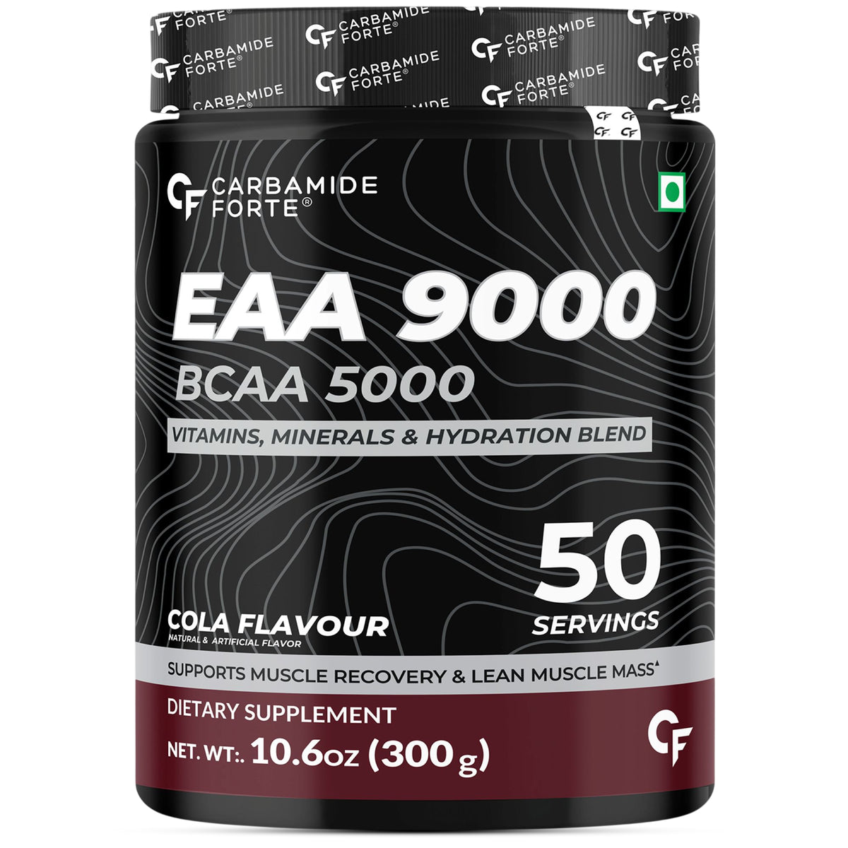 Carbamide Forte Eaa Supplement For Men & Women - 50 Servings | Eaa intra workout Supplement With Bcaa 5000Mg - Cola Flavour 300G | Essential Amino Acids