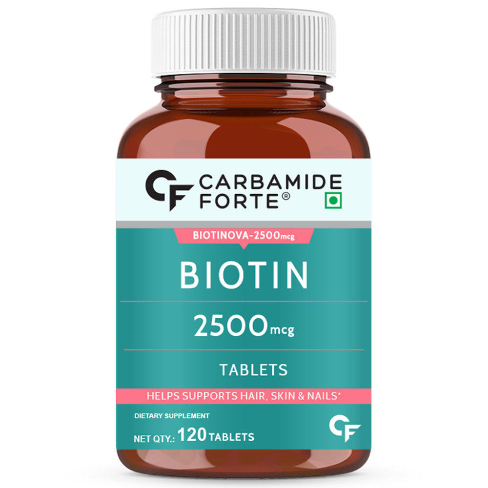 Biotin 2500mcg for Hair Growth - Biotin Supplement for hair, skin, and nails - 120 Tablets