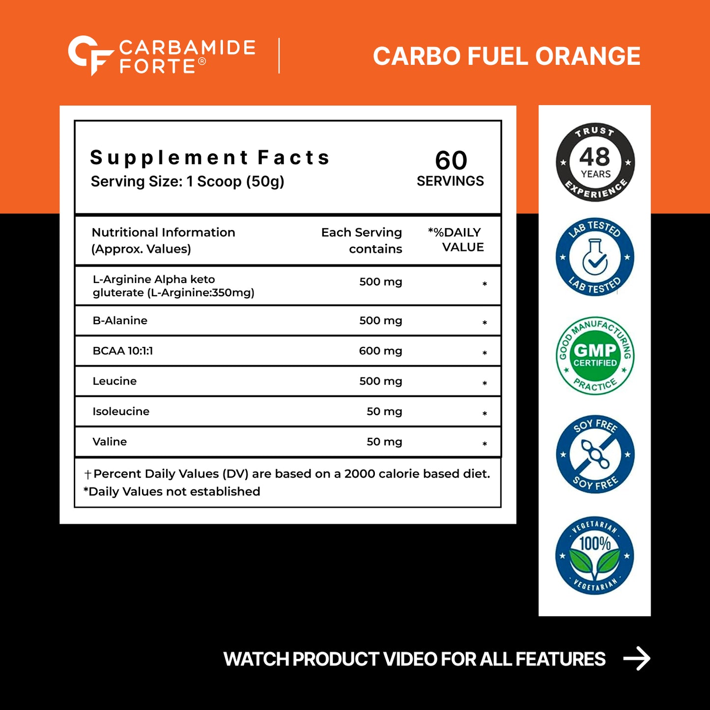 CARBO FUEL ORANGE 1 kg