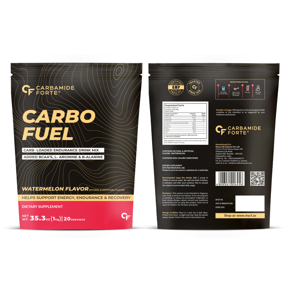 100% Pure CARB FUEL DRINK Per Serving | Boost Endurance, Recovery & Energy | Watermelon flavoured