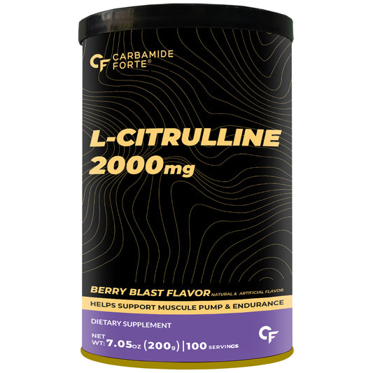 L- Citrulline 2000 mg | Boosts Muscle Pump, Stamina & Recovery | Berry Blast Flavour