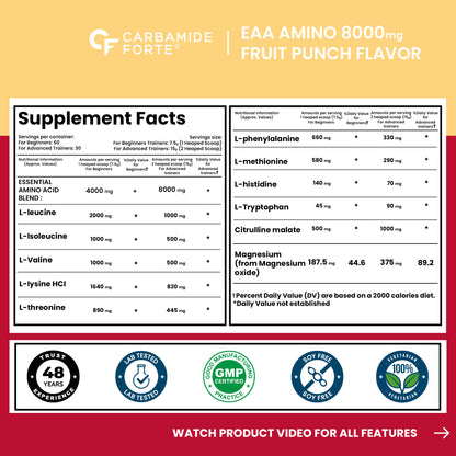 EAA AMINO POWDER FRUIT PUNCH 450g