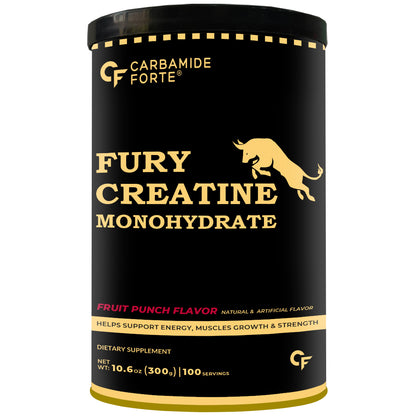 Fury Pump Pre-Workout – Explosive Energy & Focus | Boost Strength, Endurance & Blood Flow | In Various Flavors I For Men And Women - Fruit Punch 300g