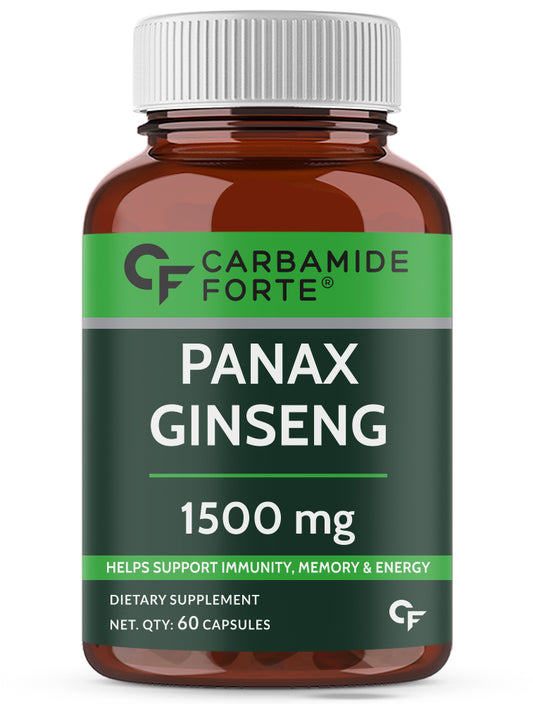 Pure Korean Red Ginseng 1500 mg | Ginseng Capsules for Energy, Stamina & Wellness