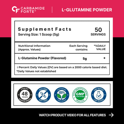 GLUTAMINE FRUIT PUNCH 250g