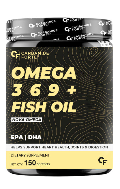 Omega 3-6-9 Softgels | Supports Heart, Brain & Joint Health | 1650 mg Per Serving