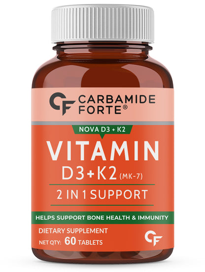 Vitamin D3 2000 IU & K2 55 mcg Tablets | Bone, Heart & Immunity Support | High Absorption