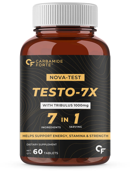 Nova Test – Advanced Testosterone Booster | 1000mg Tribulus & Ashwagandha | Boost Strength, Stamina & Vitality