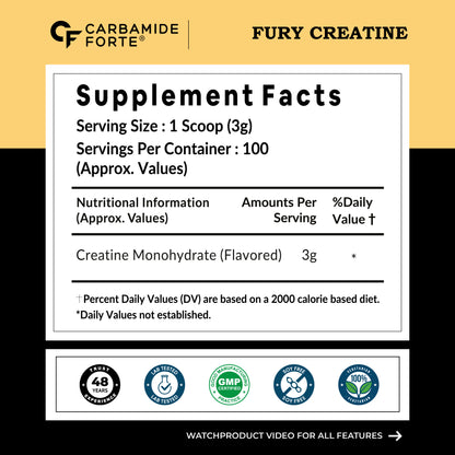 Fury Pump Pre-Workout – Explosive Energy & Focus | Boost Strength, Endurance & Blood Flow | In Various Flavors I For Men And Women - Fruit Punch 300g