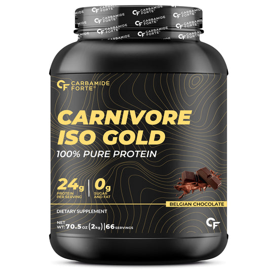 Carnivore Iso Gold | 24g Hydrolyzed Protein Isolate | Supports post workout recovery | Belgian Chocolate Flavor