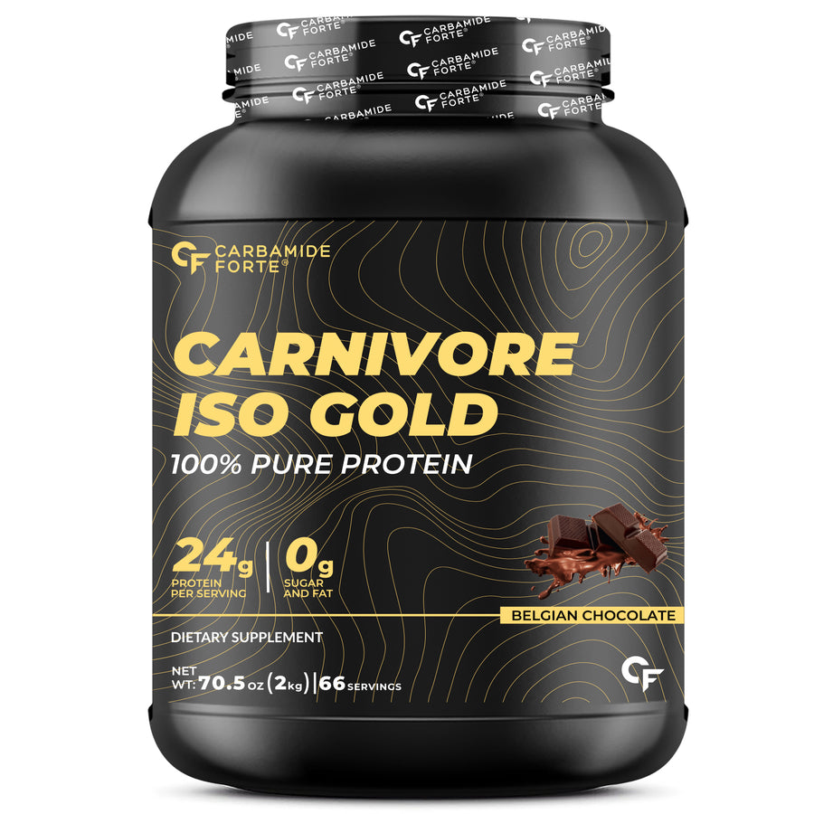 Carnivore Iso Gold | 24g Hydrolyzed Protein Isolate | Supports post workout recovery | Belgian Chocolate Flavor